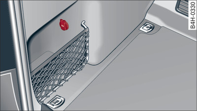 Side pocket in luggage compartment: 12 Volt socket*